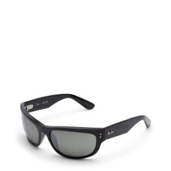 Ray-Ban mega balorama special edition silver mirror Black Sunglasses main image 4
